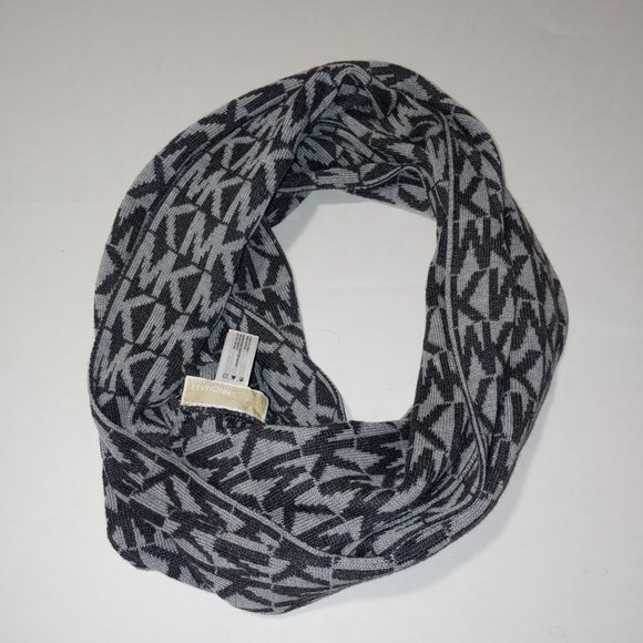 New without tag Michael Kors Endless Scarf Black/Grey - Picture 2 of 6